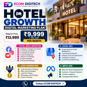 Hotel Growth Digital Marketing Plan by ECOM DIGITECH